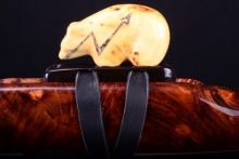 Yellow Cedar Burl Native American Flute, Minor, Mid G-4, #H27D (4)